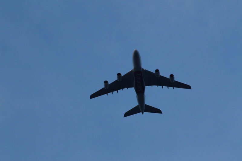 Emirates Airplane Flying