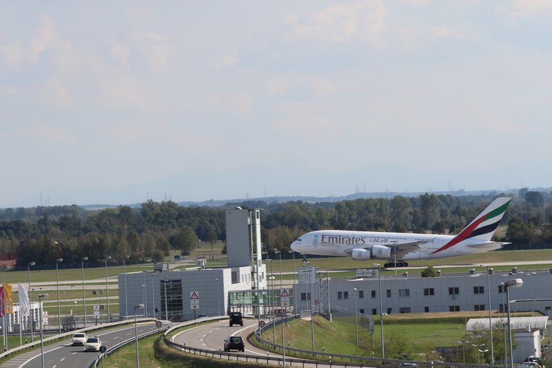 Emirates Airplane Landing