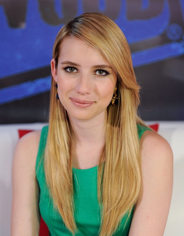 Emma Roberts in green dress