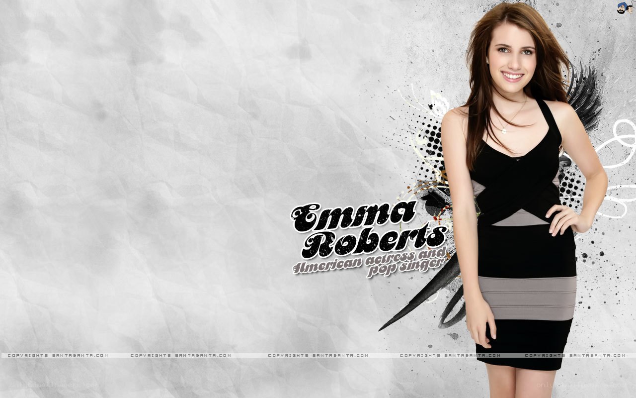 Emma Roberts portrait wallpaper