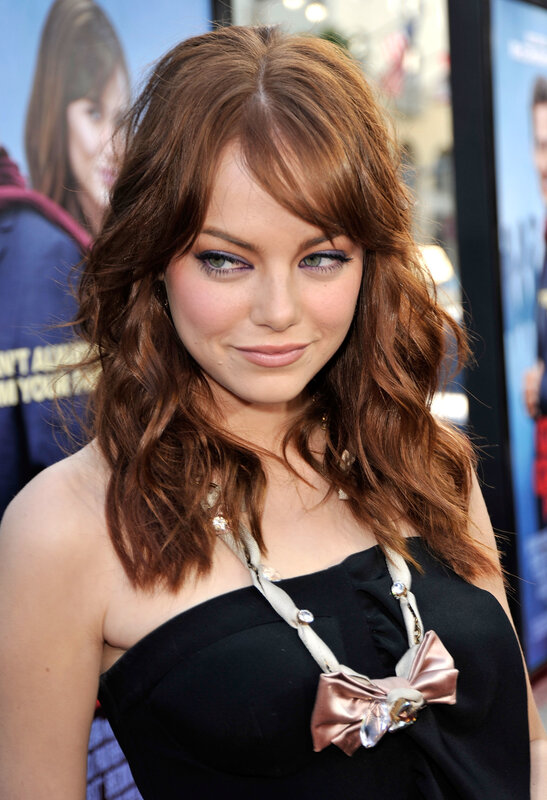Emma Stone at a movie premiere