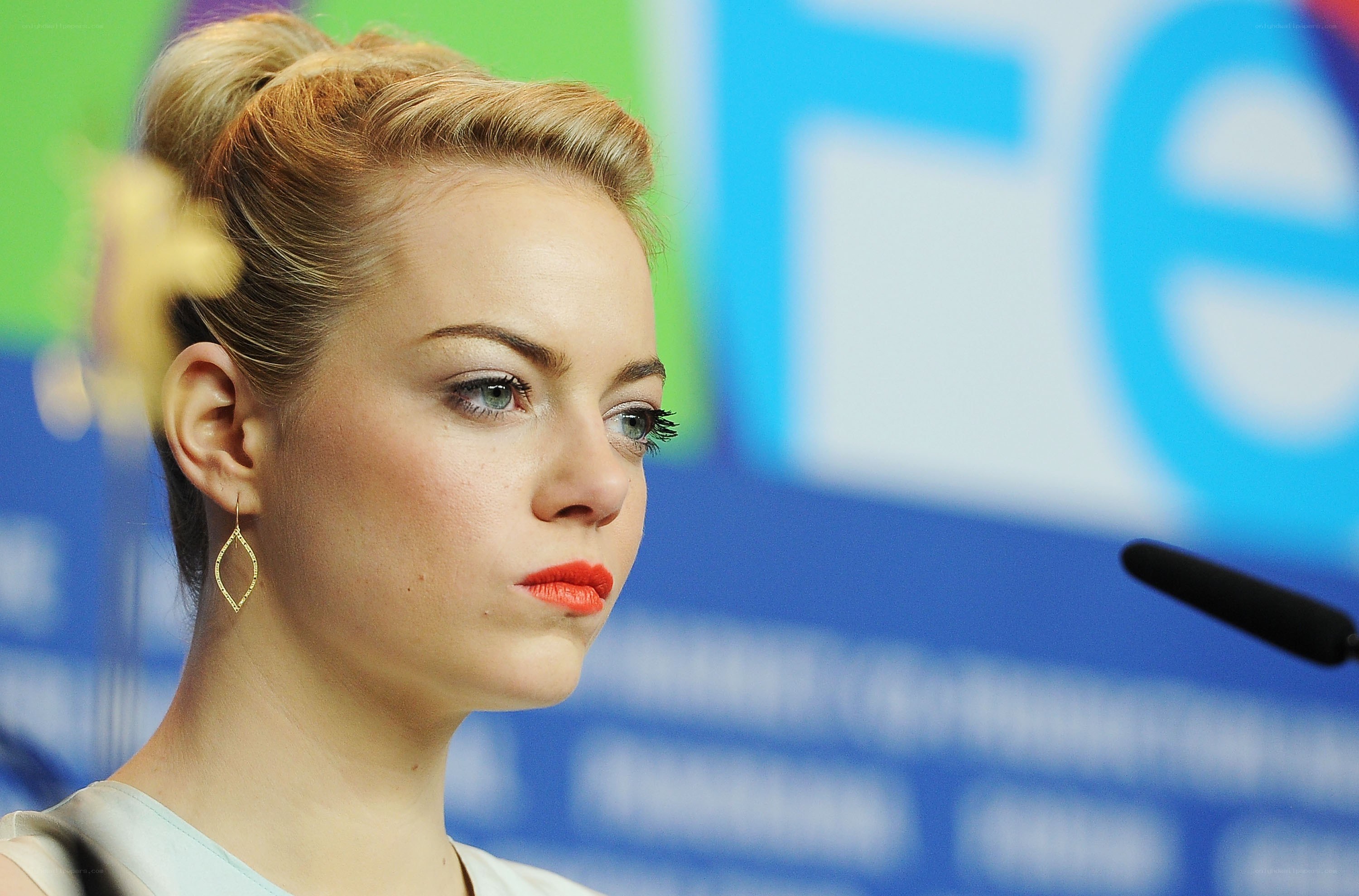 Emma Stone at a press event