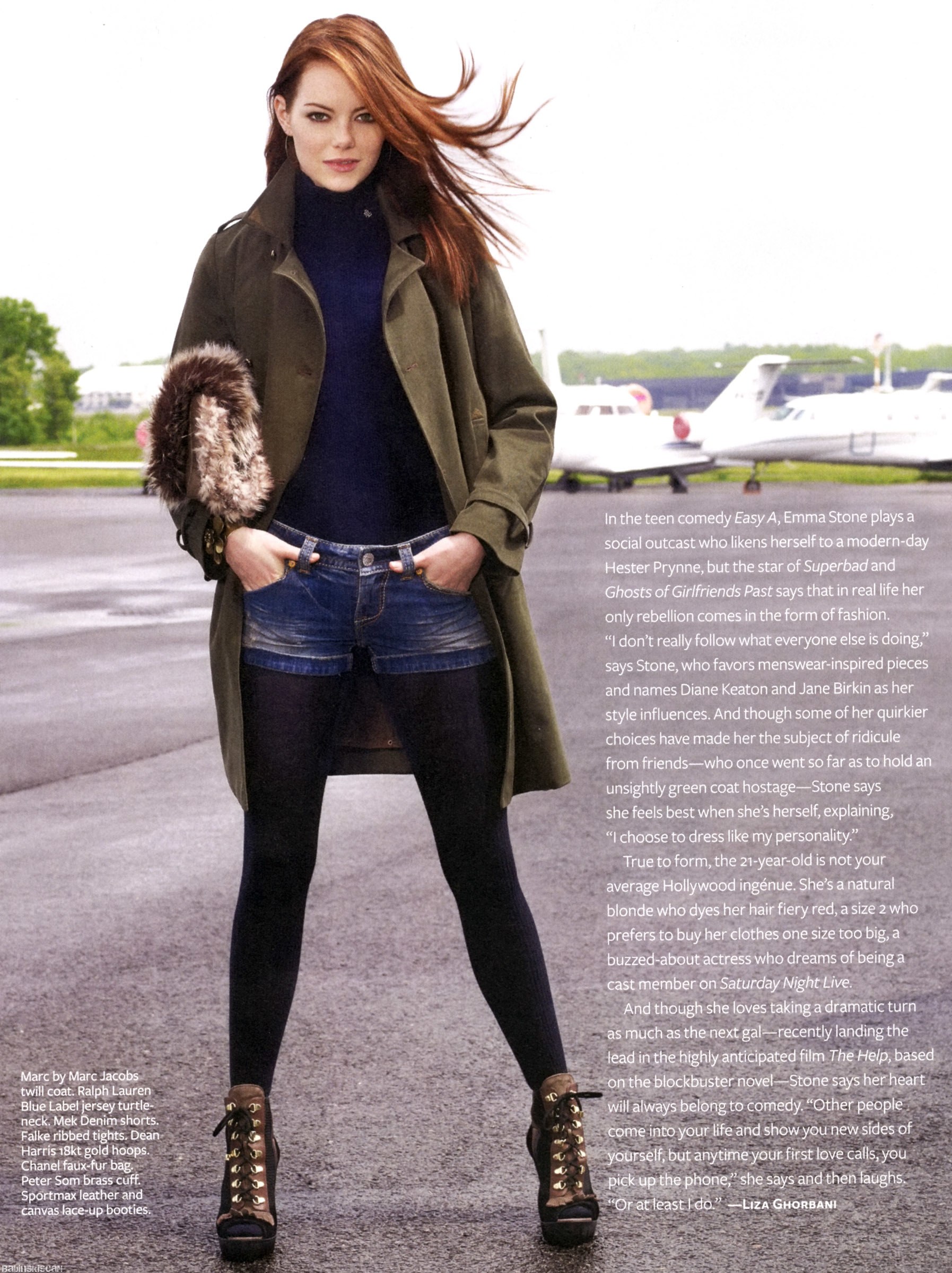 Emma Stone fashion shoot