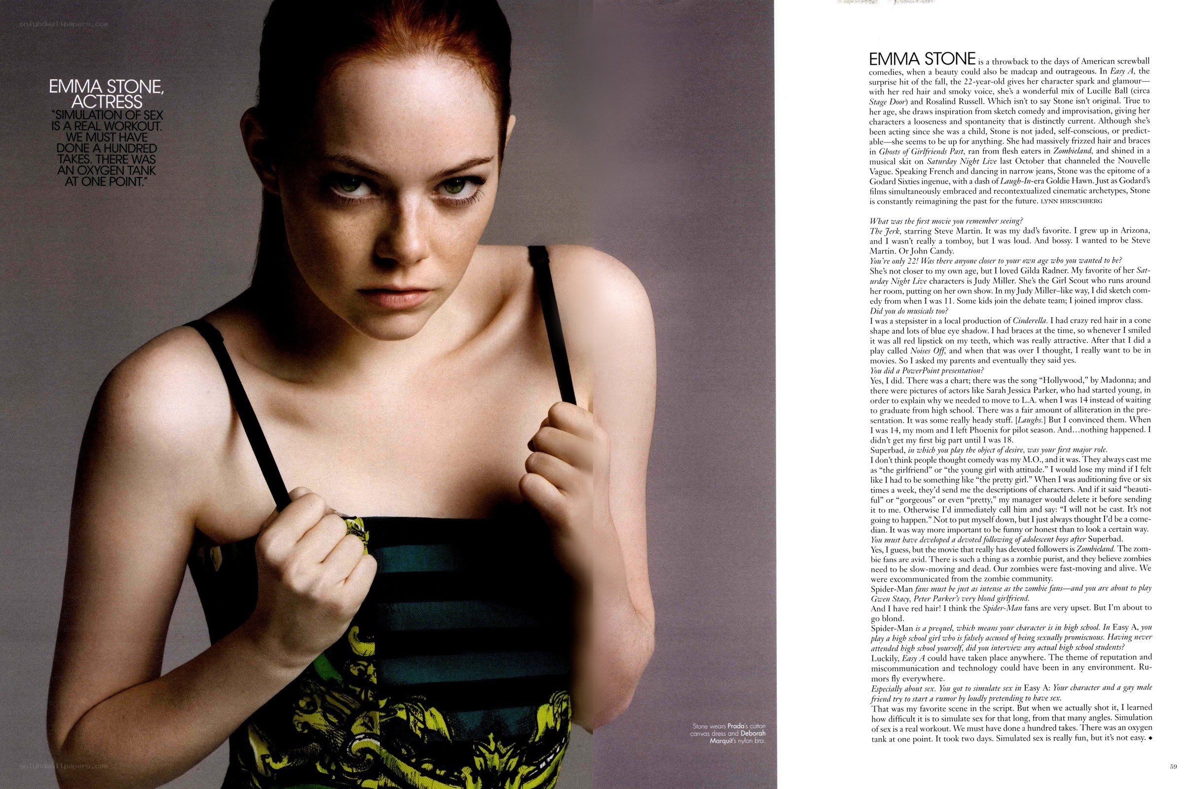 Emma Stone magazine feature