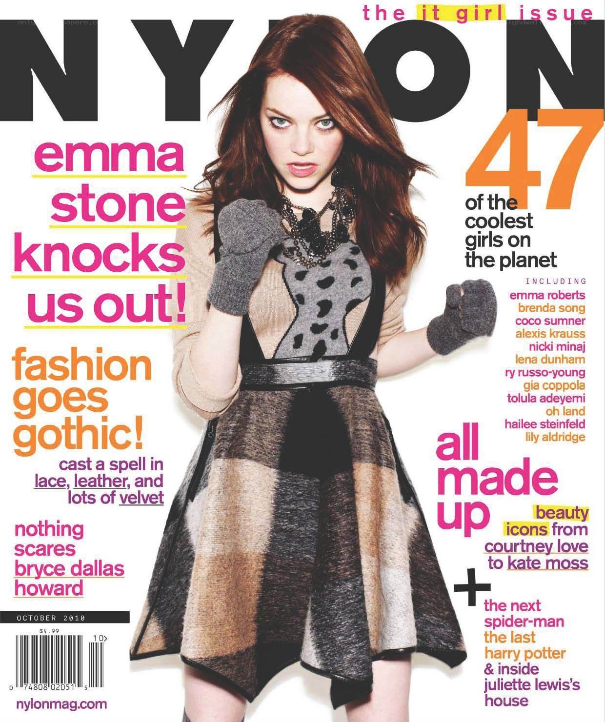 Emma Stone on Nylon cover