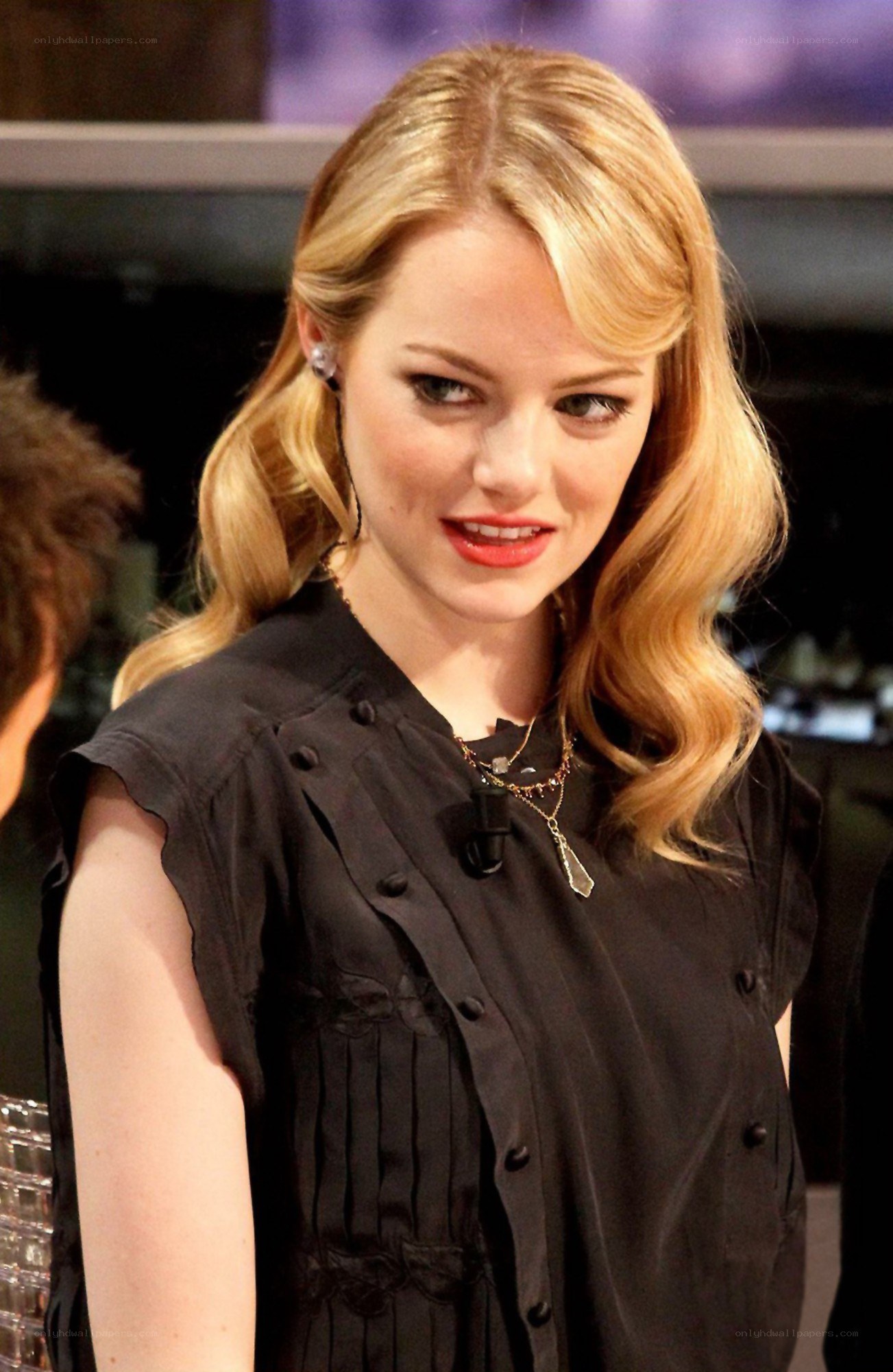 Emma Stone on talk show