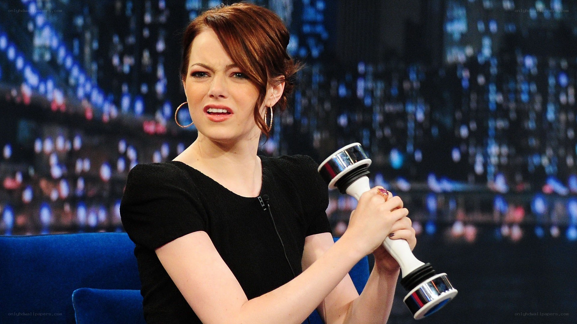 Emma Stone on talk show