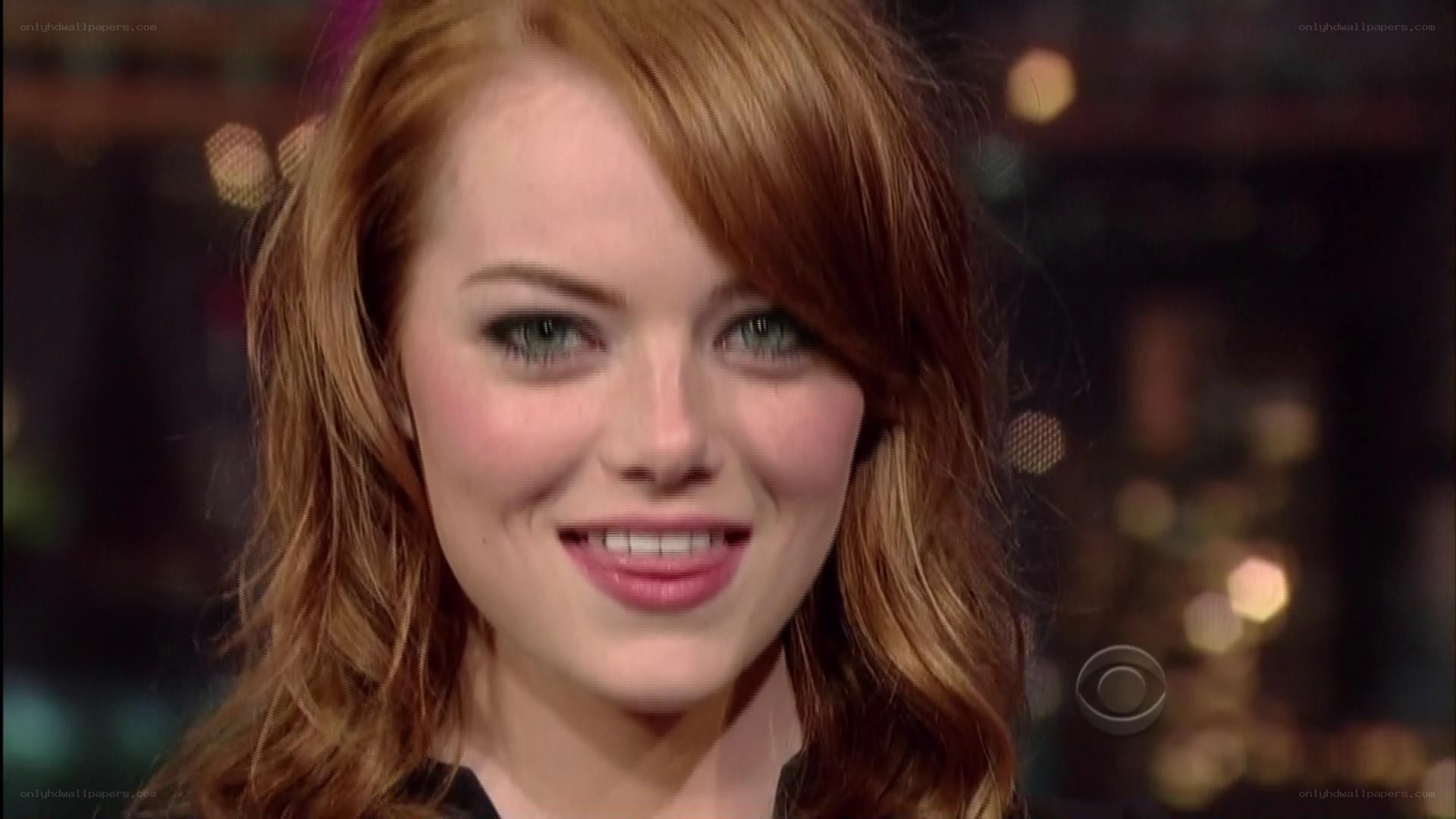 Emma Stone on talk show