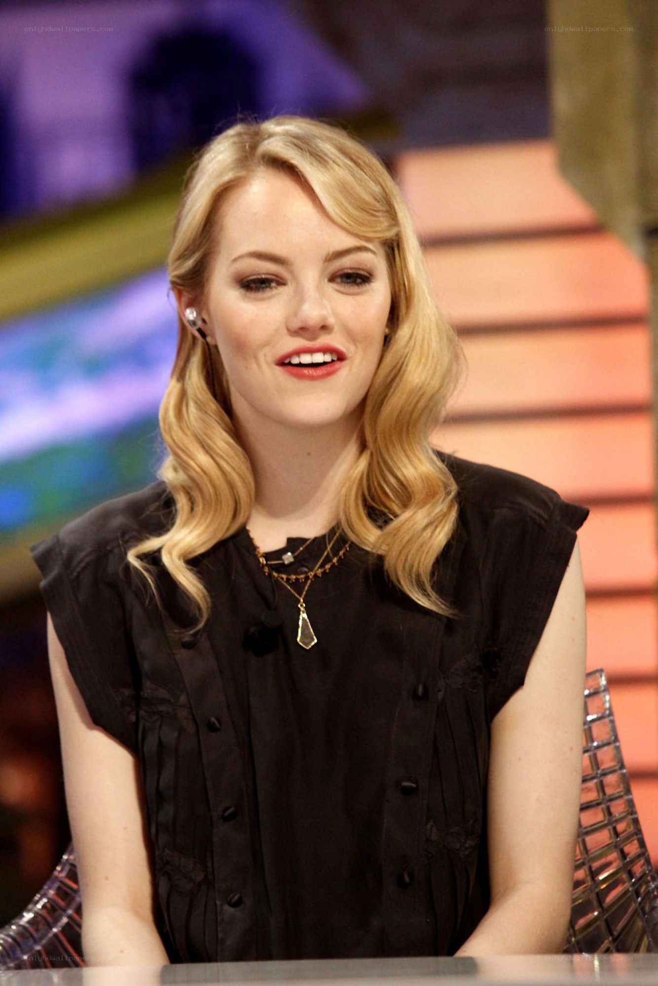Emma Stone on talk show