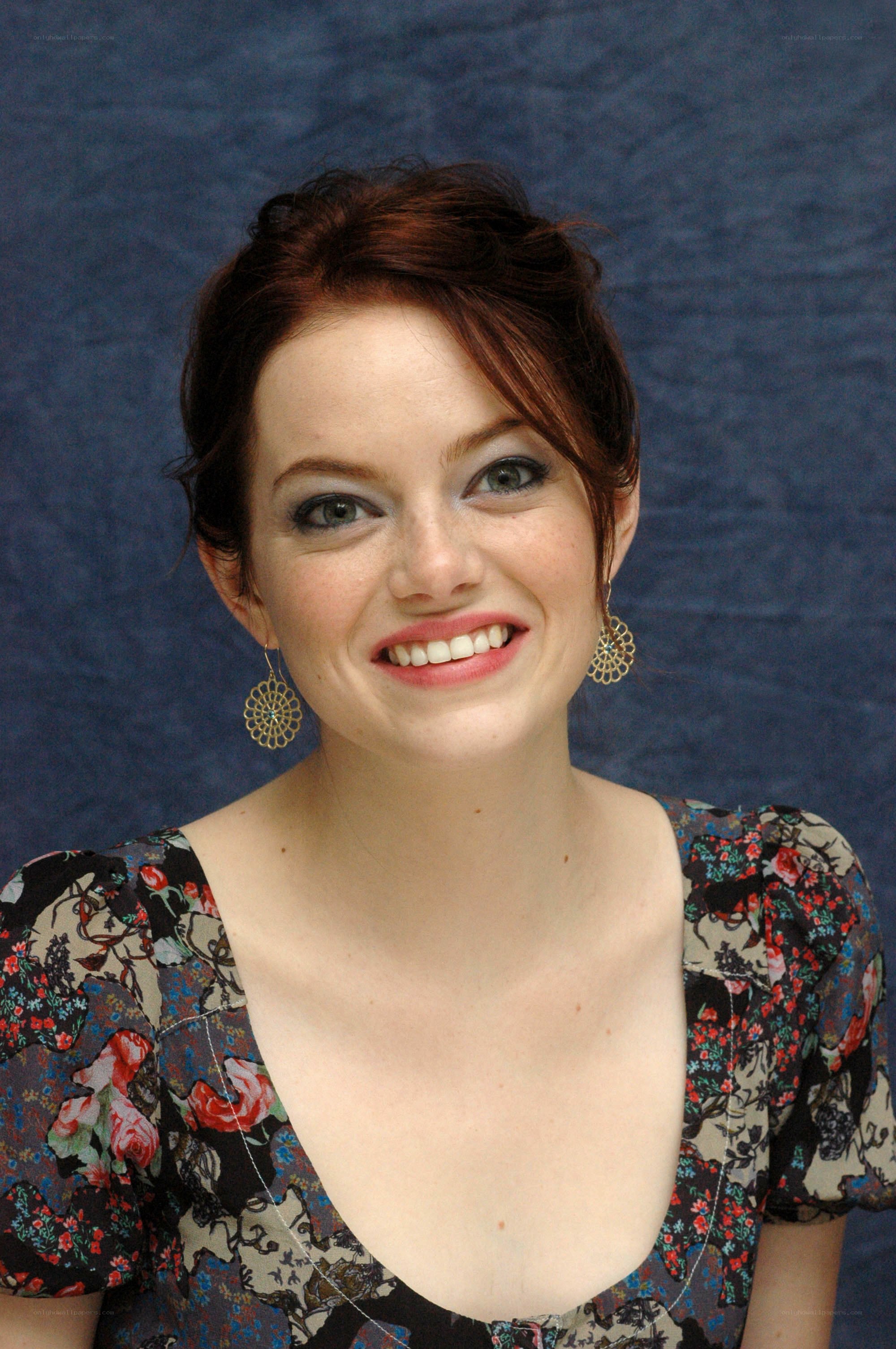 Emma Stone smiling at camera