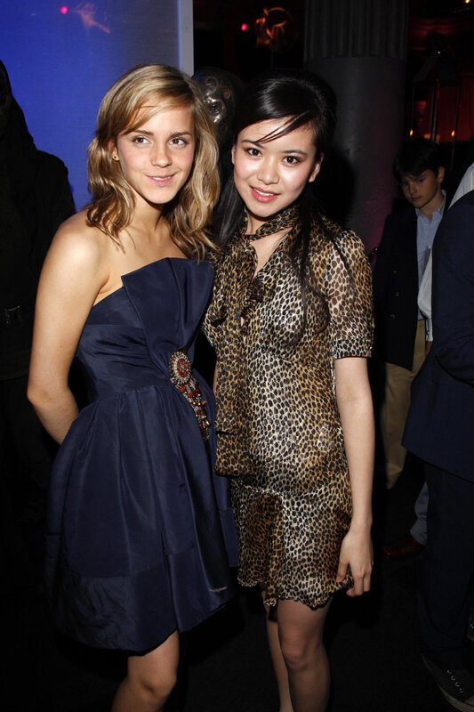 Emma Watson and a friend at an event