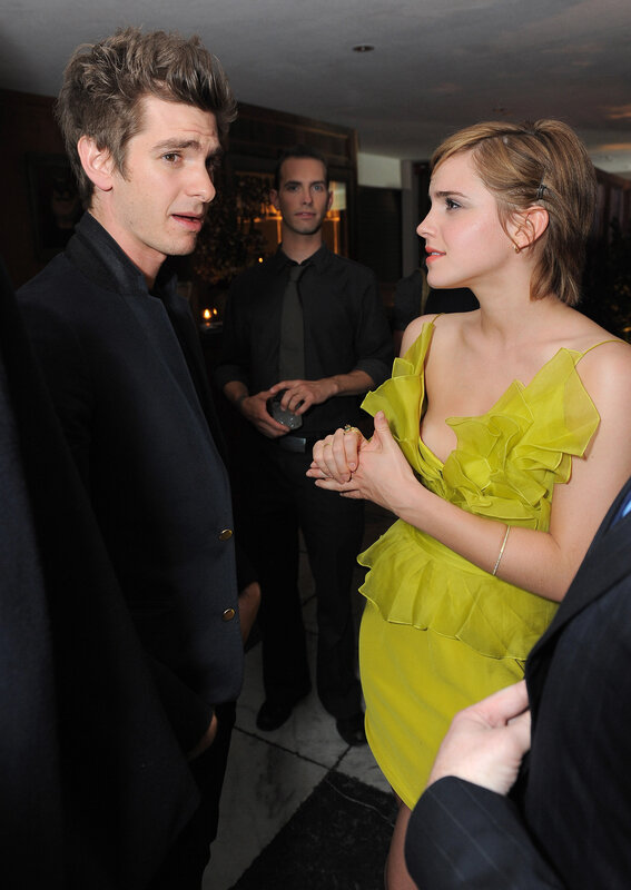 Emma Watson and Andrew Garfield at event