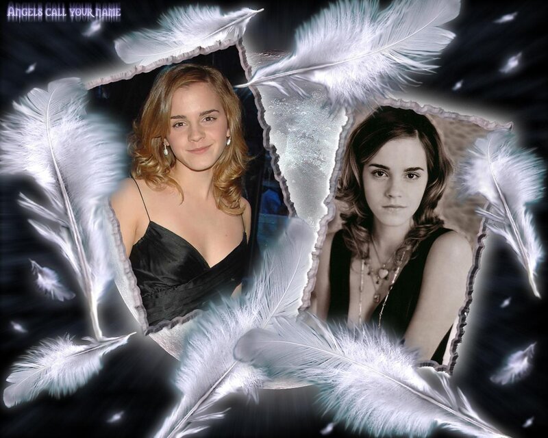 Emma Watson angel collage