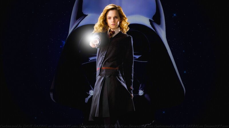 Emma Watson as Hermione Granger — Black, Dramatic