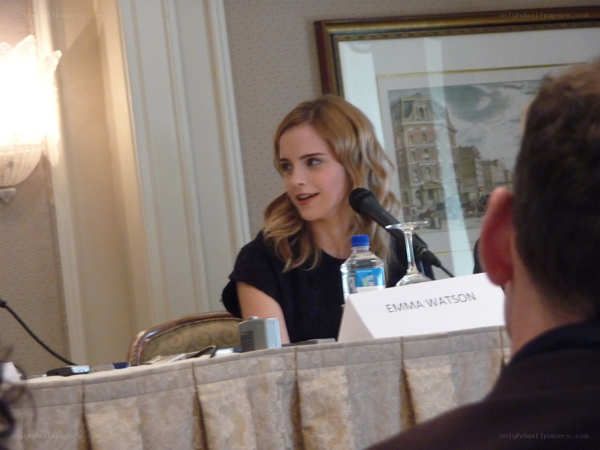 Emma Watson at a press event