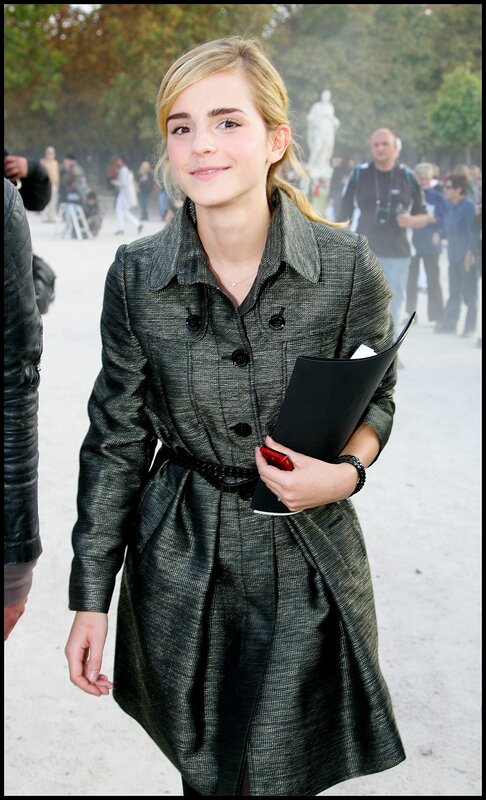Emma Watson at an outdoor event