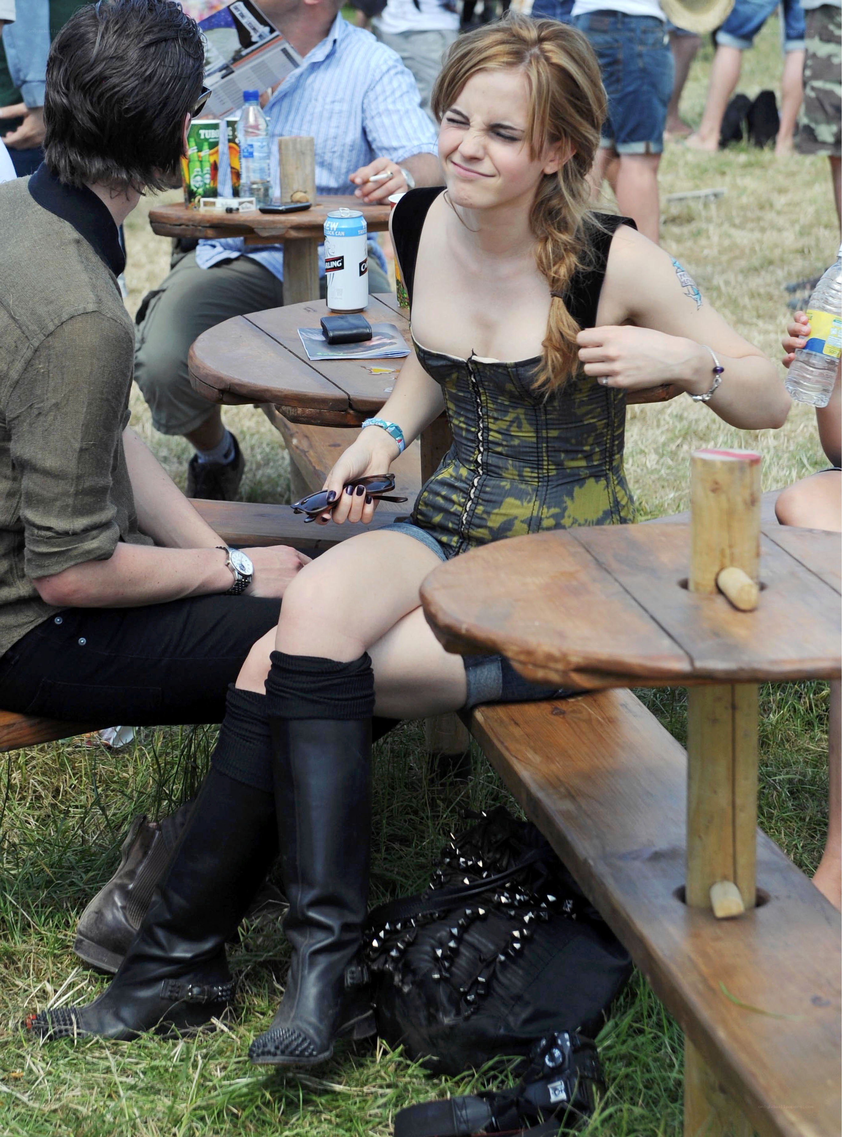 Emma Watson at outdoor event