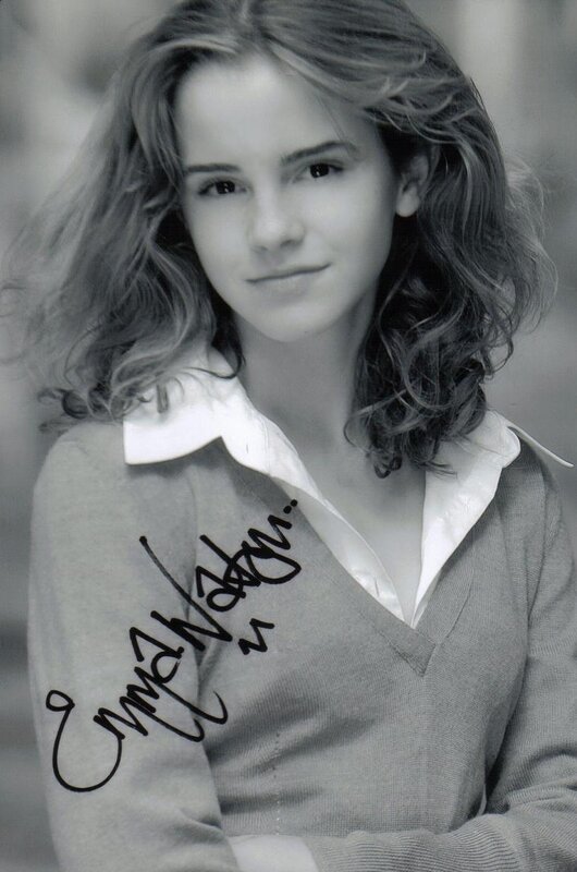 Emma Watson autographed photo