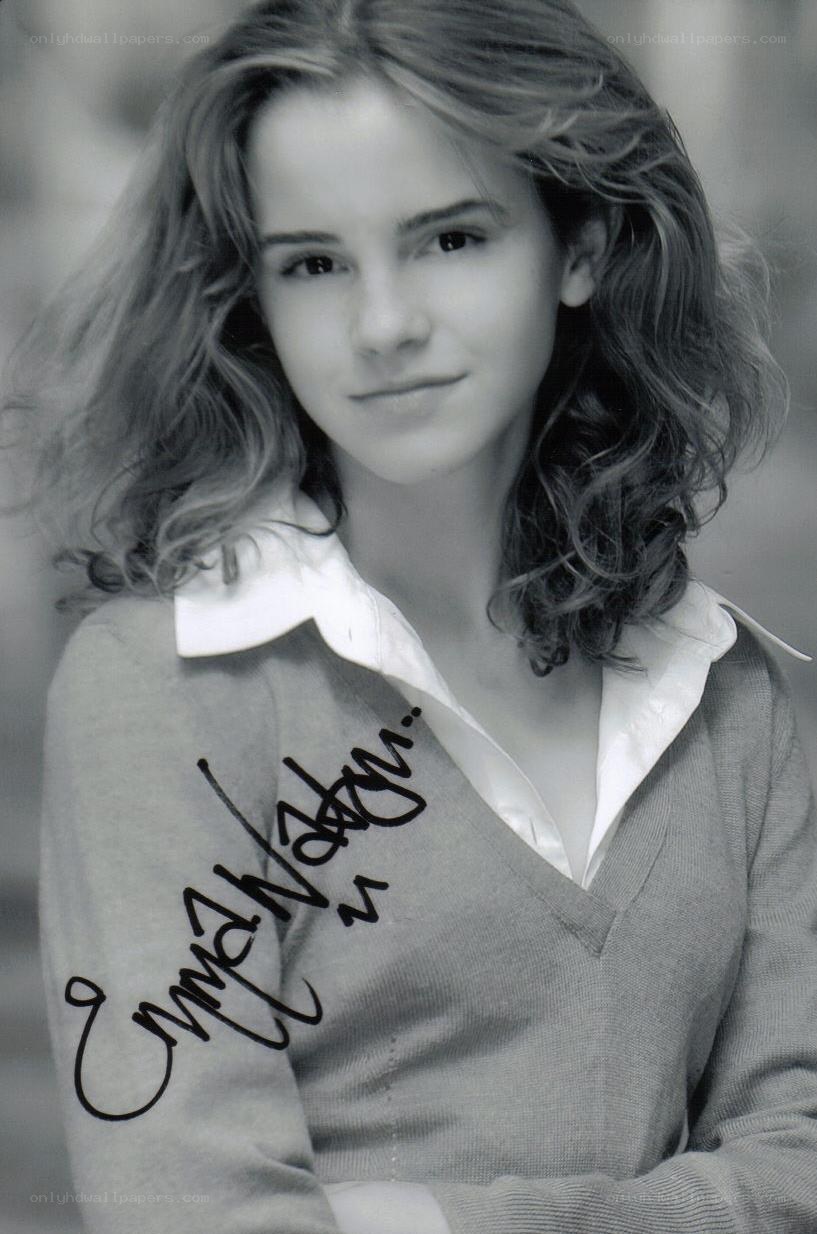 Emma Watson autographed photo