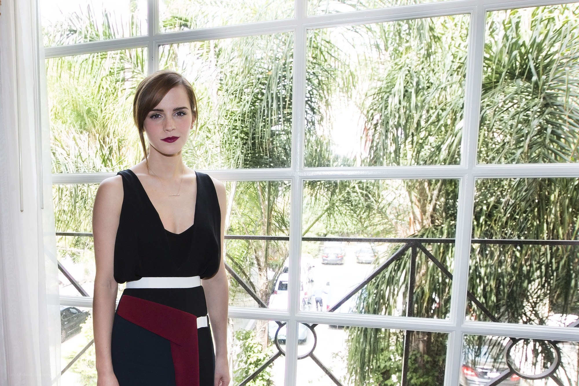 Emma Watson by window
