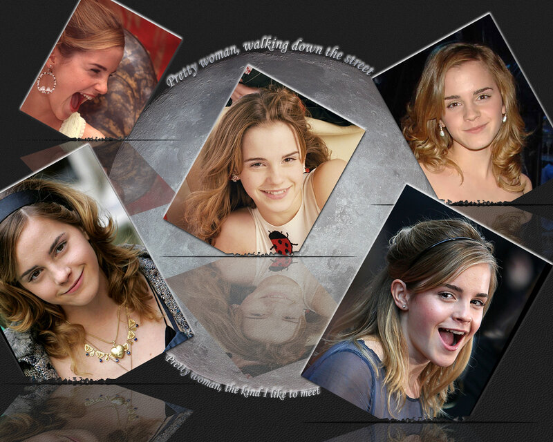 Emma Watson Collage — Gray