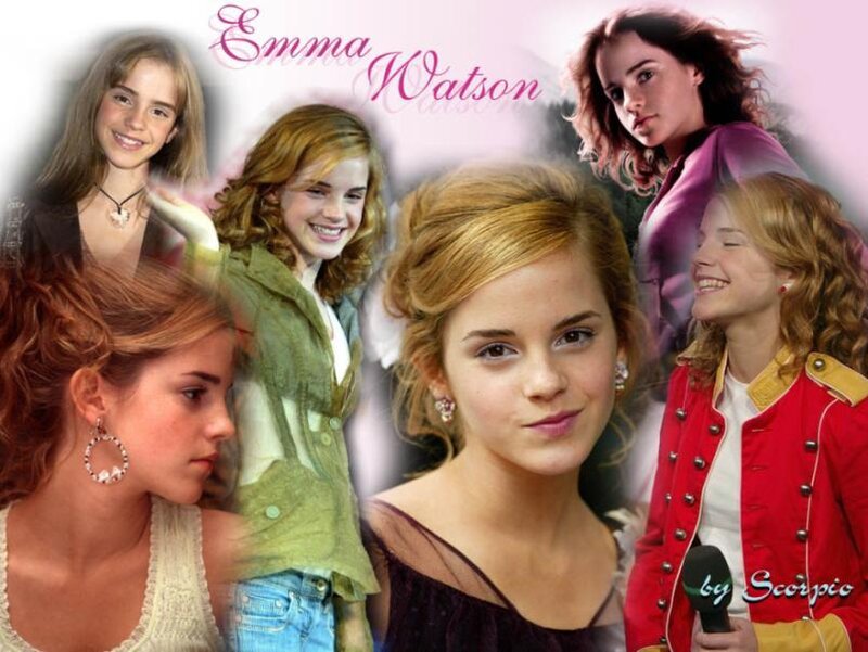 Emma Watson Collage — Pink