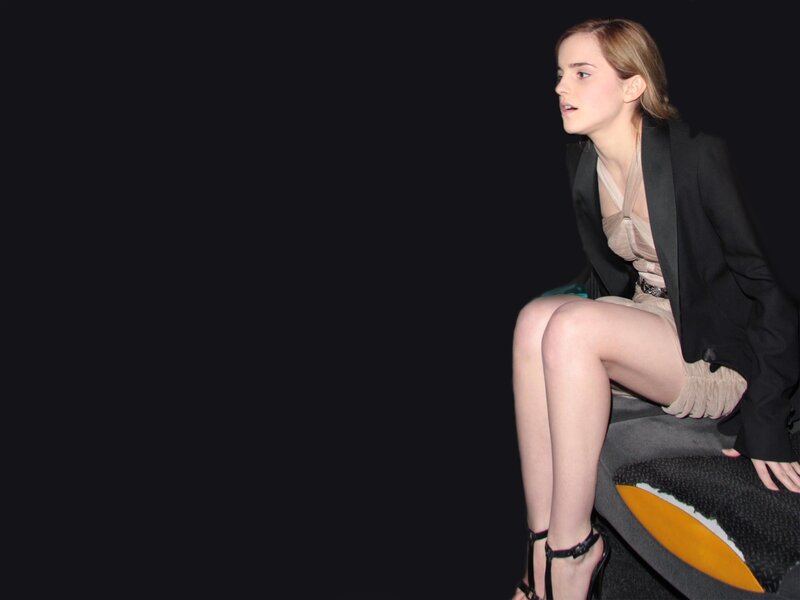 Emma Watson in a black blazer