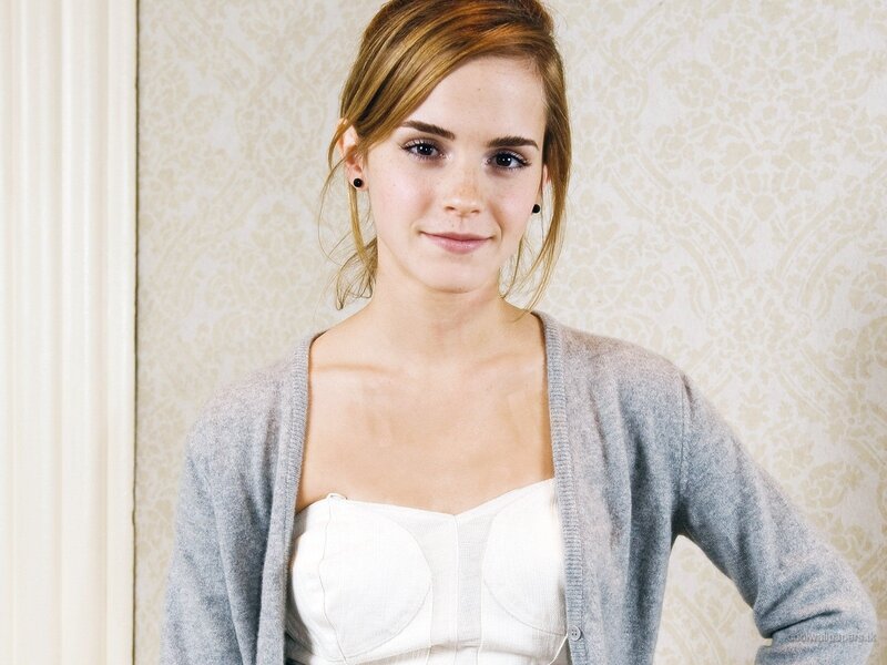 Emma Watson in a cardigan