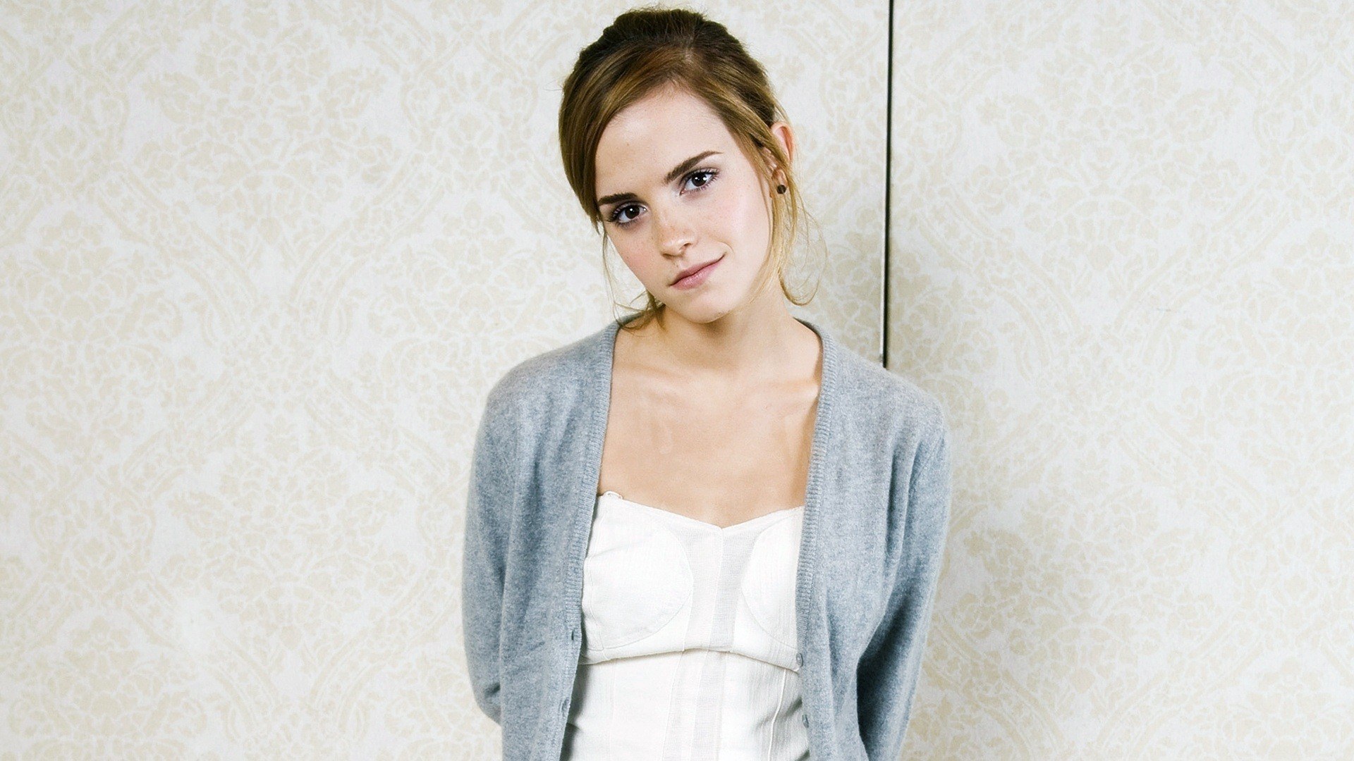 Emma Watson in a cardigan