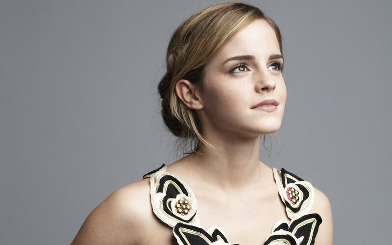 Emma Watson in a floral dress