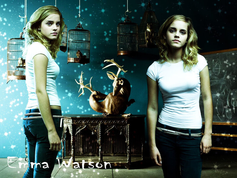 Emma Watson in a magical setting
