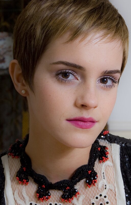 Emma Watson in a short haircut