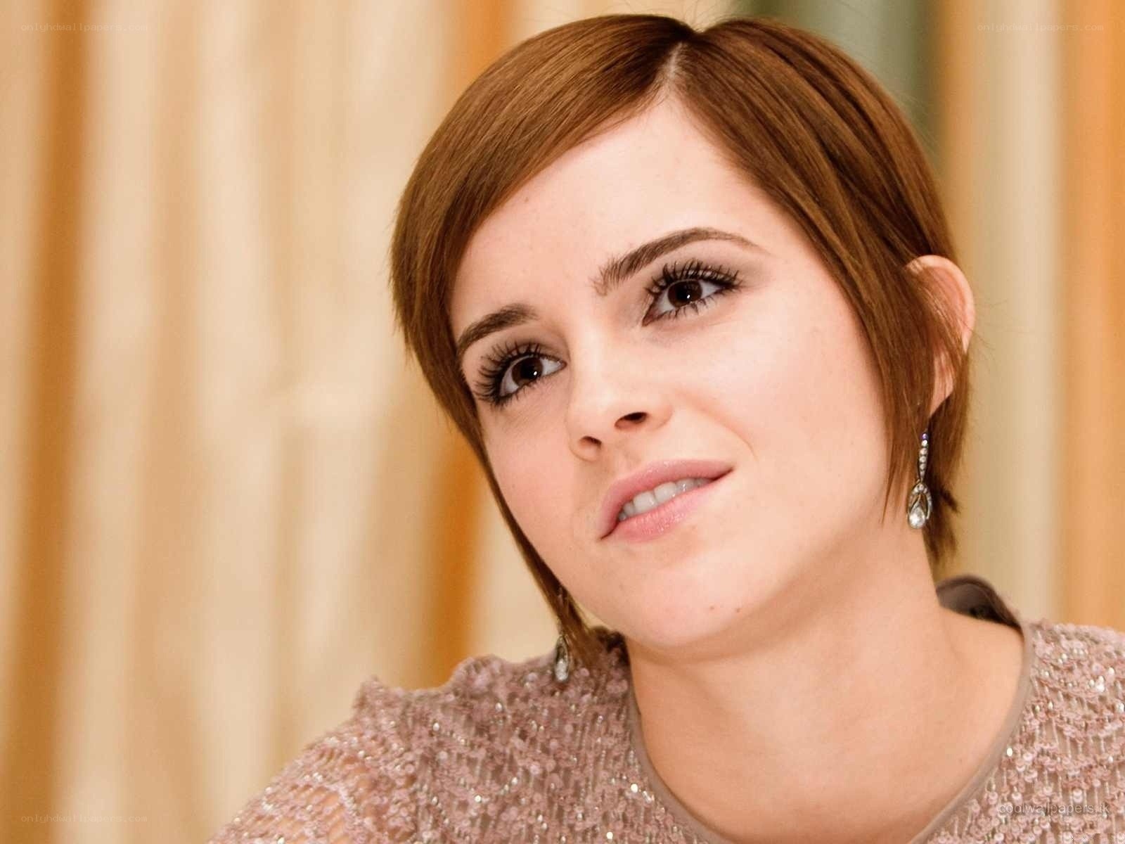 Emma Watson in a sparkly top