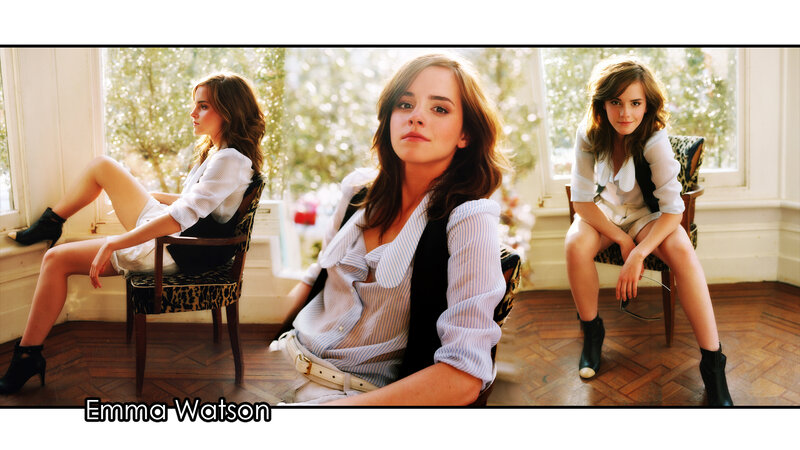 Emma Watson in a studio portrait