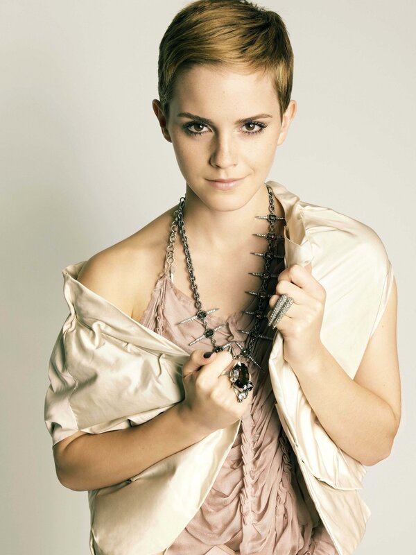 Emma Watson in a stylish portrait