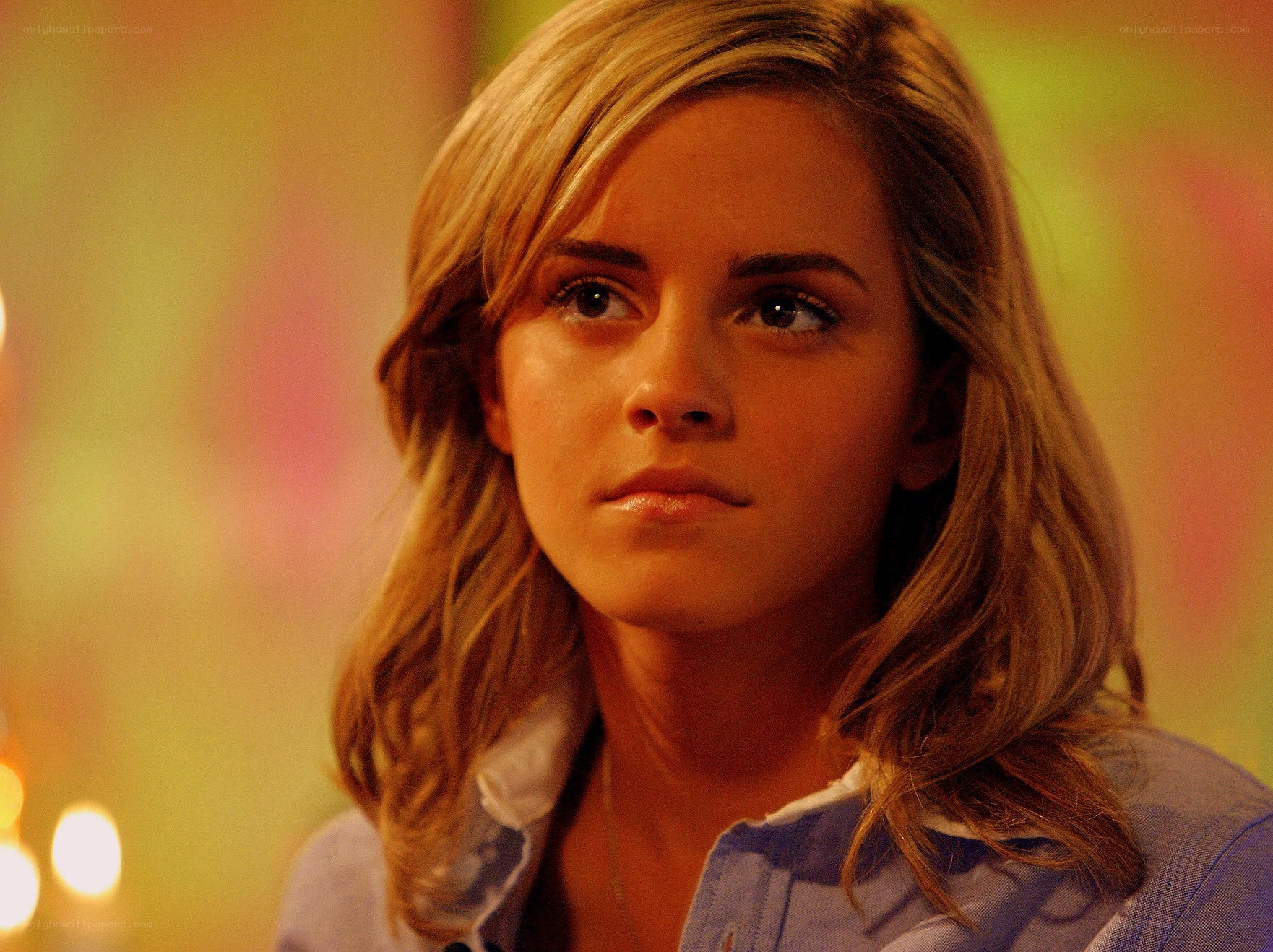 Emma Watson in a thoughtful moment
