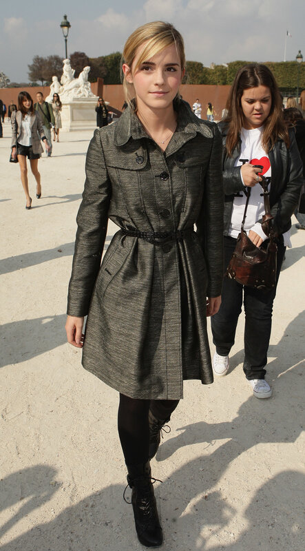 Emma Watson in a trench coat