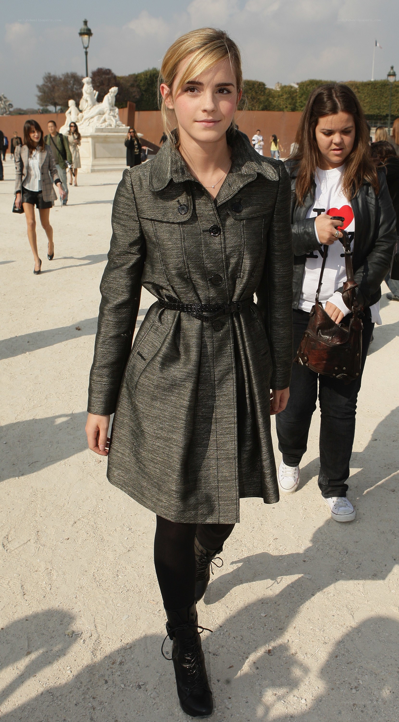 Emma Watson in a trench coat