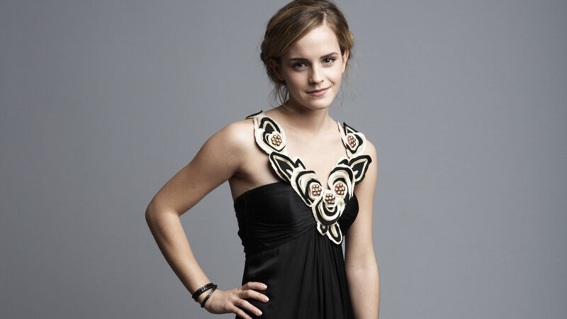 Emma Watson in black dress