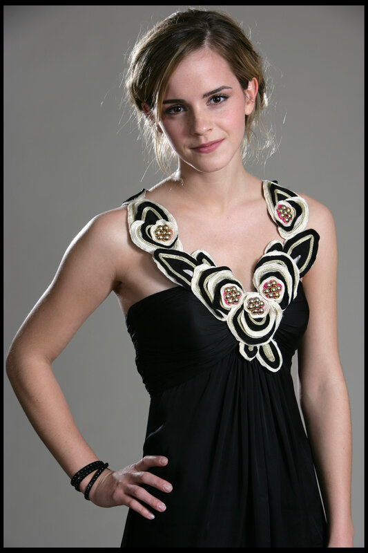 Emma Watson in black dress
