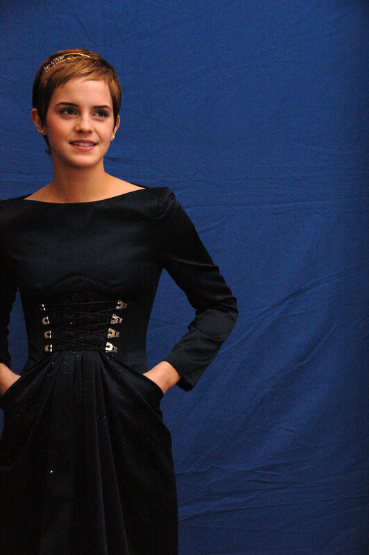 Emma Watson in black dress