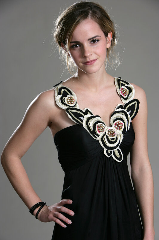 Emma Watson in black dress