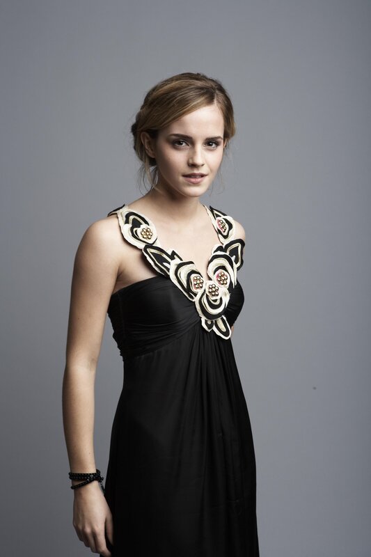 Emma Watson in black dress