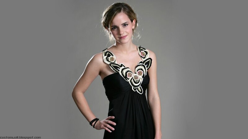 Emma Watson in black dress