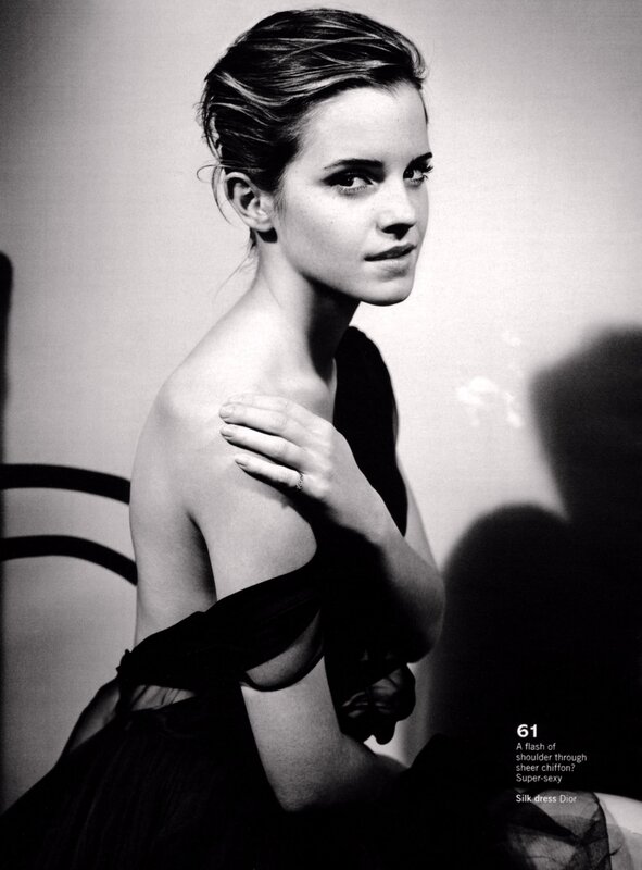 Emma Watson in black dress