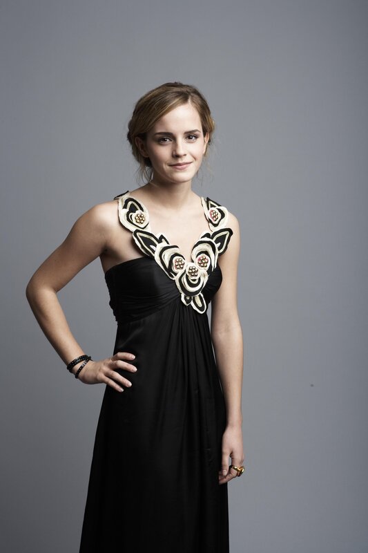 Emma Watson in black dress