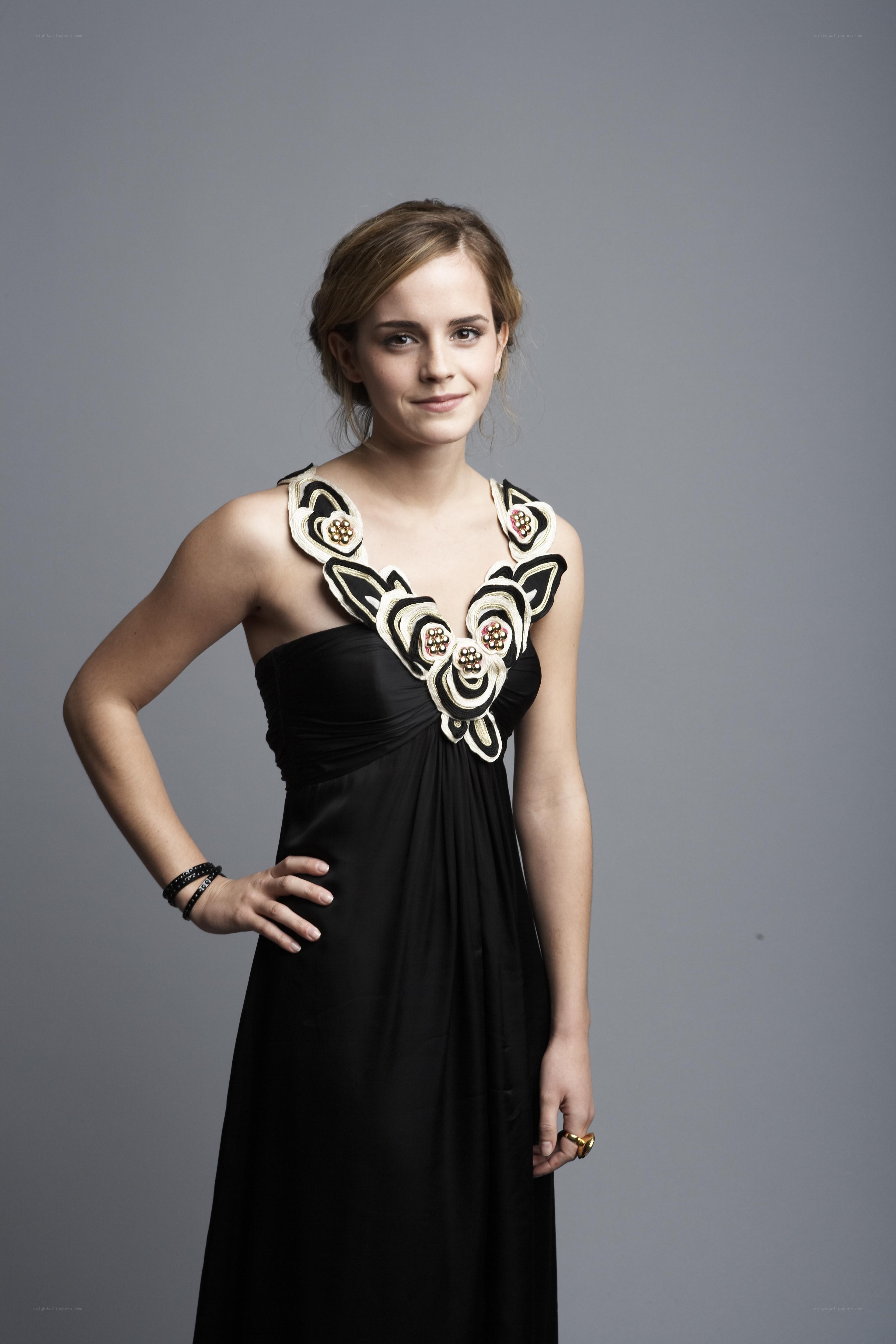 Emma Watson in black dress