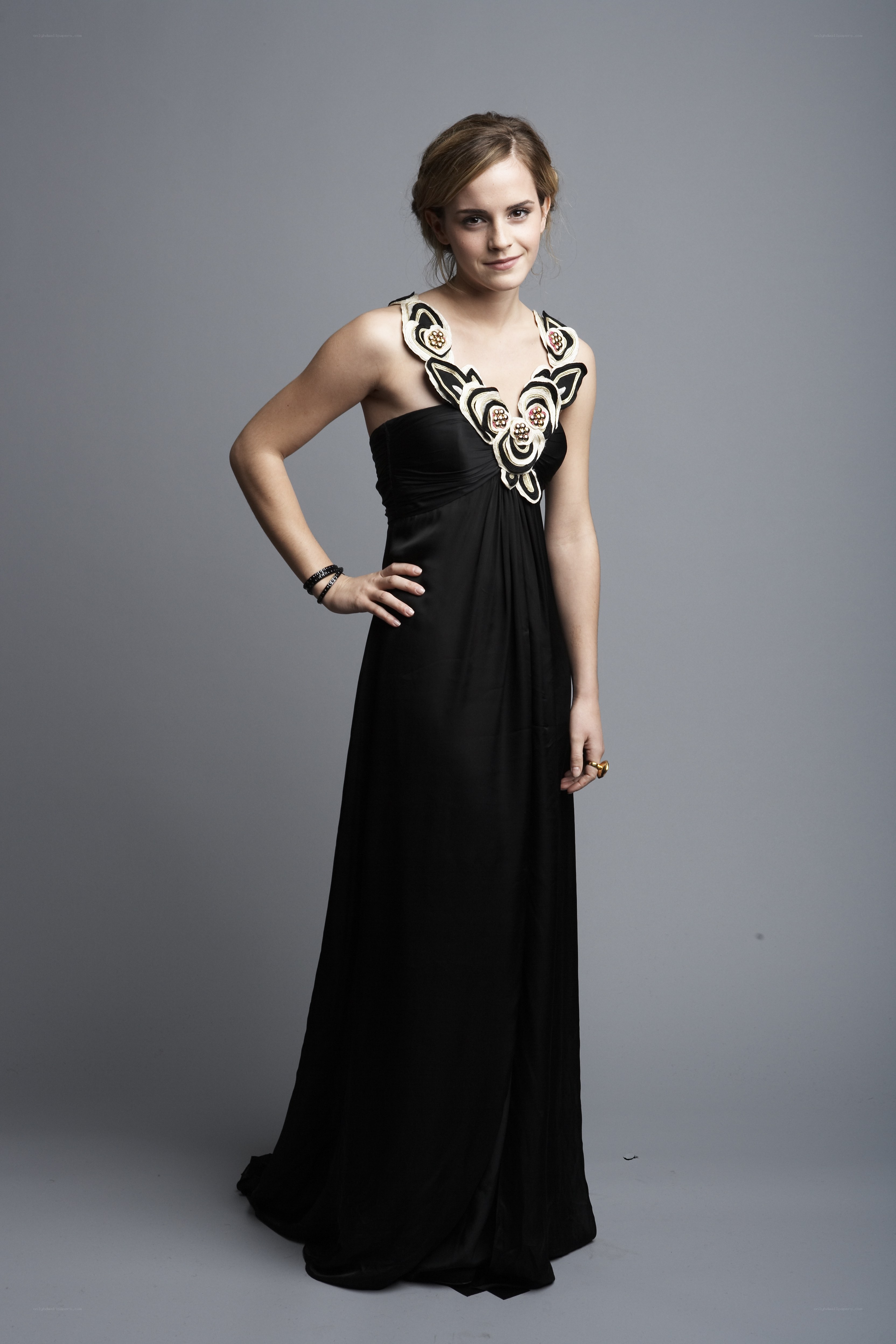 Emma Watson in black gown