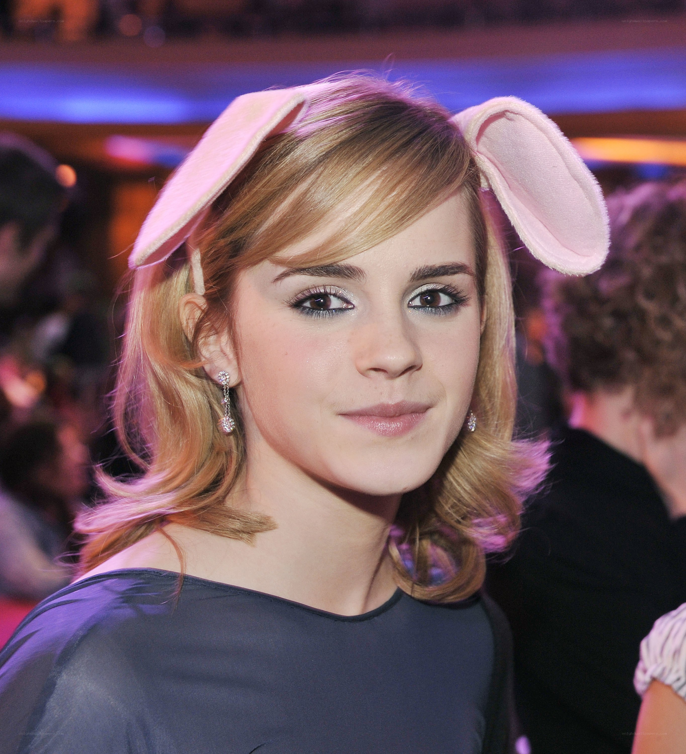 Emma Watson in bunny ears