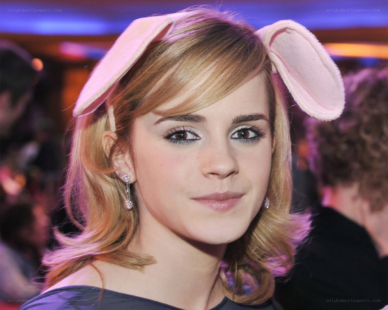 Emma Watson in bunny ears